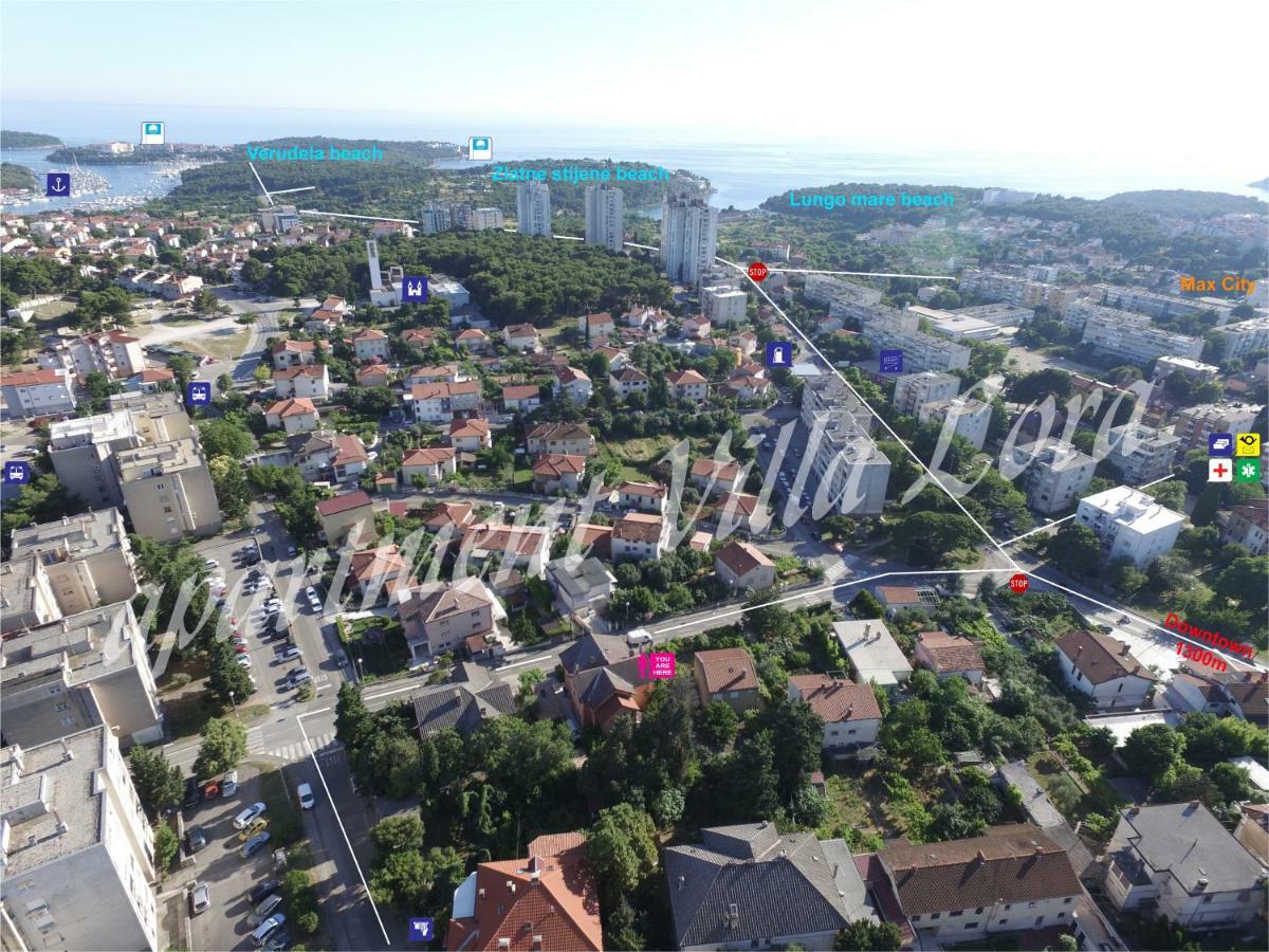 Apartment Villa Lora Pula Luaran gambar